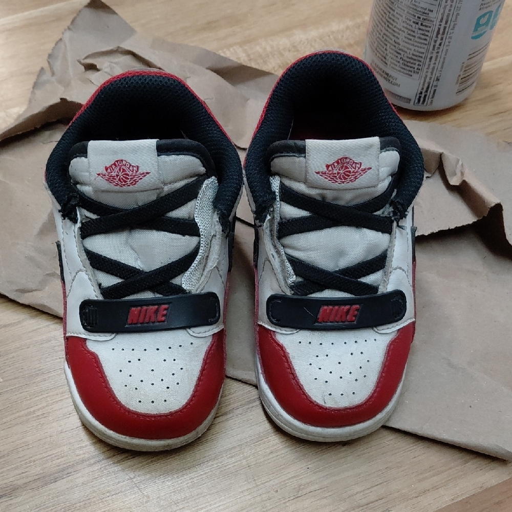 Nike Kids' Sneakers in Red, White, and Black